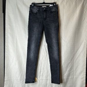 Pimkie black distressed skinny jeans eu standard 34